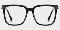 Zeyna Square Black Glasses1