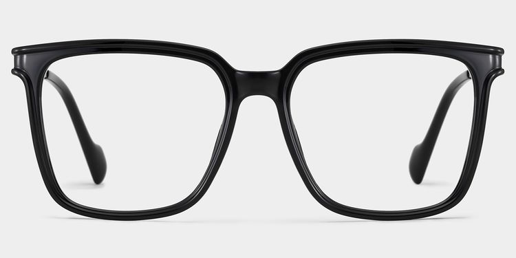 Zeyna Square Black Glasses