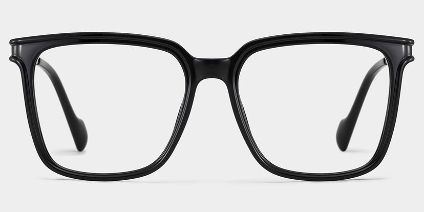 Zeyna Square Black Glasses
