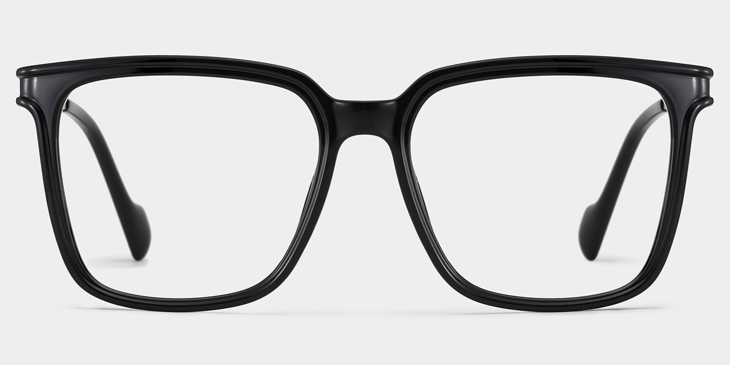 Zeyna Square Black Glasses