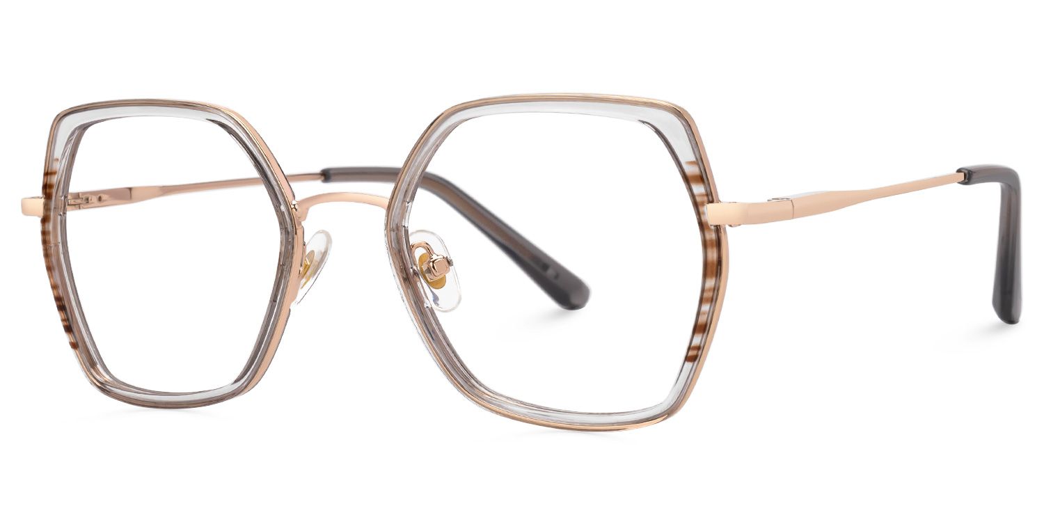 Geometric Nefisa Crystal Color Frame Glasses | Zeelool1