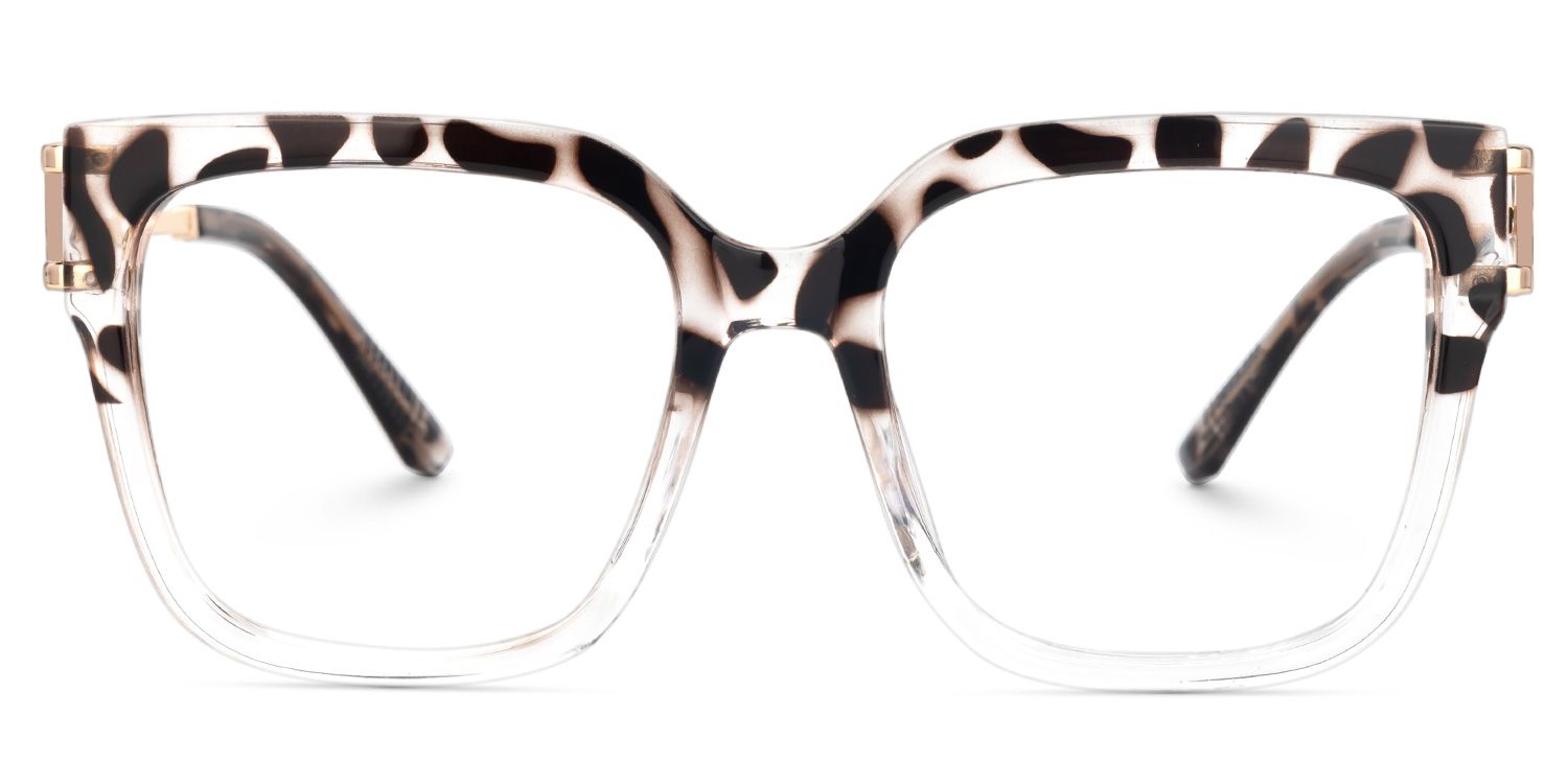 Juany Tortoise Eyeglasses with Square Shape | Zeelool Optical0