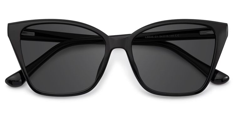 Sienna Black Butterfly Sunglasses