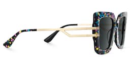 Poutine Square Pattern Glasses2