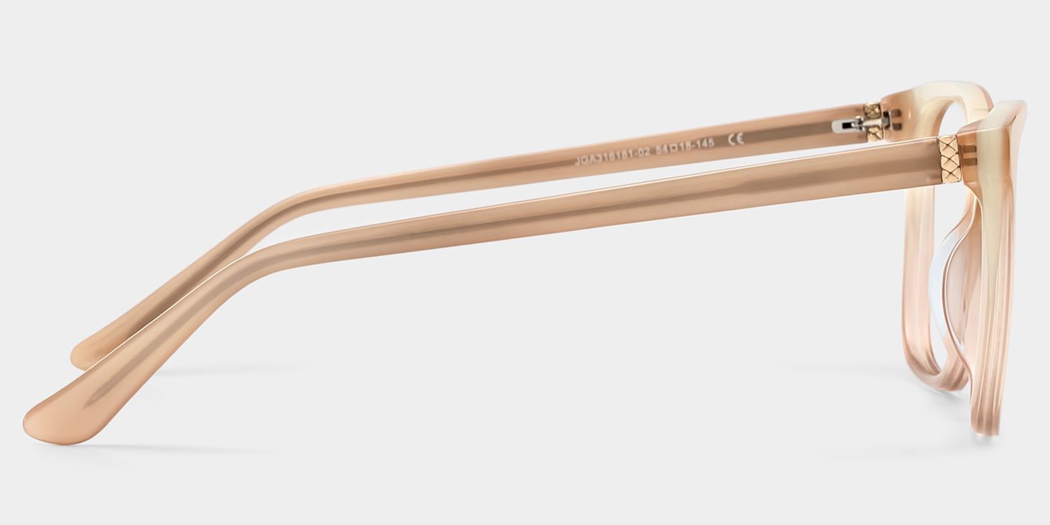 Caroline Beige Thin Square Glasses Frames for Sale | ZEELOOL3