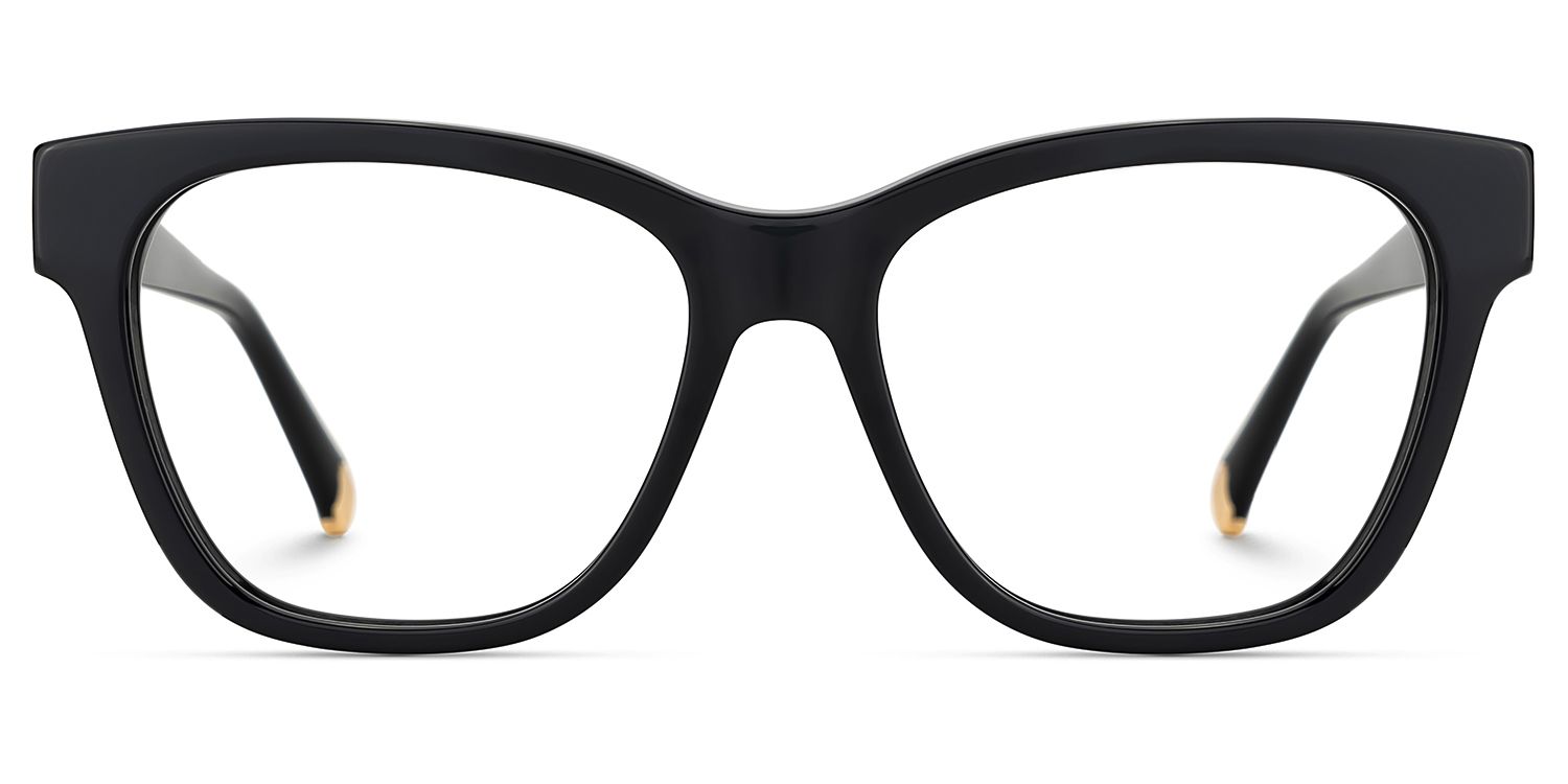 Square Black Eyeglasses- Julian Acetate Frame Glasses4