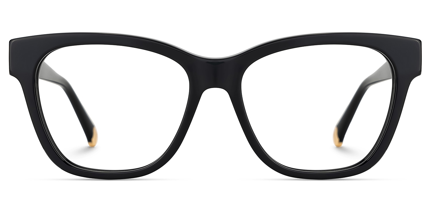 Julian Square Black Glasses