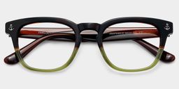 Pierce Two-tone Round Glasses2