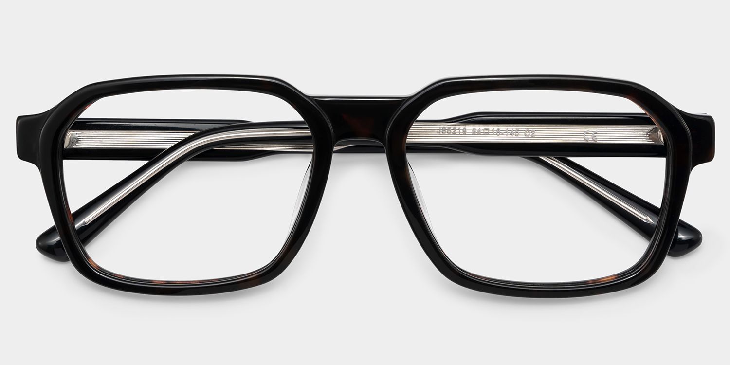 Arden Rectangle Tortoise Frame Eyeglasses for Man| ZEELOOL2