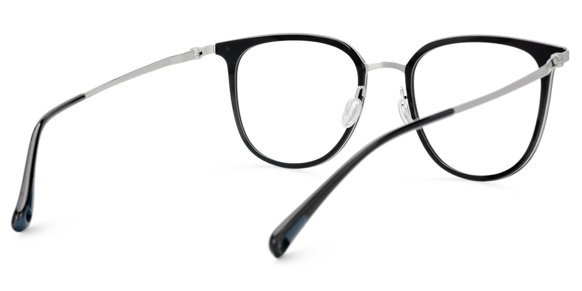 Gilliane Round Black Blue Light Glasses Thin Frame | Zeelool3