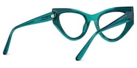 Jallow Cateye Green Glasses3