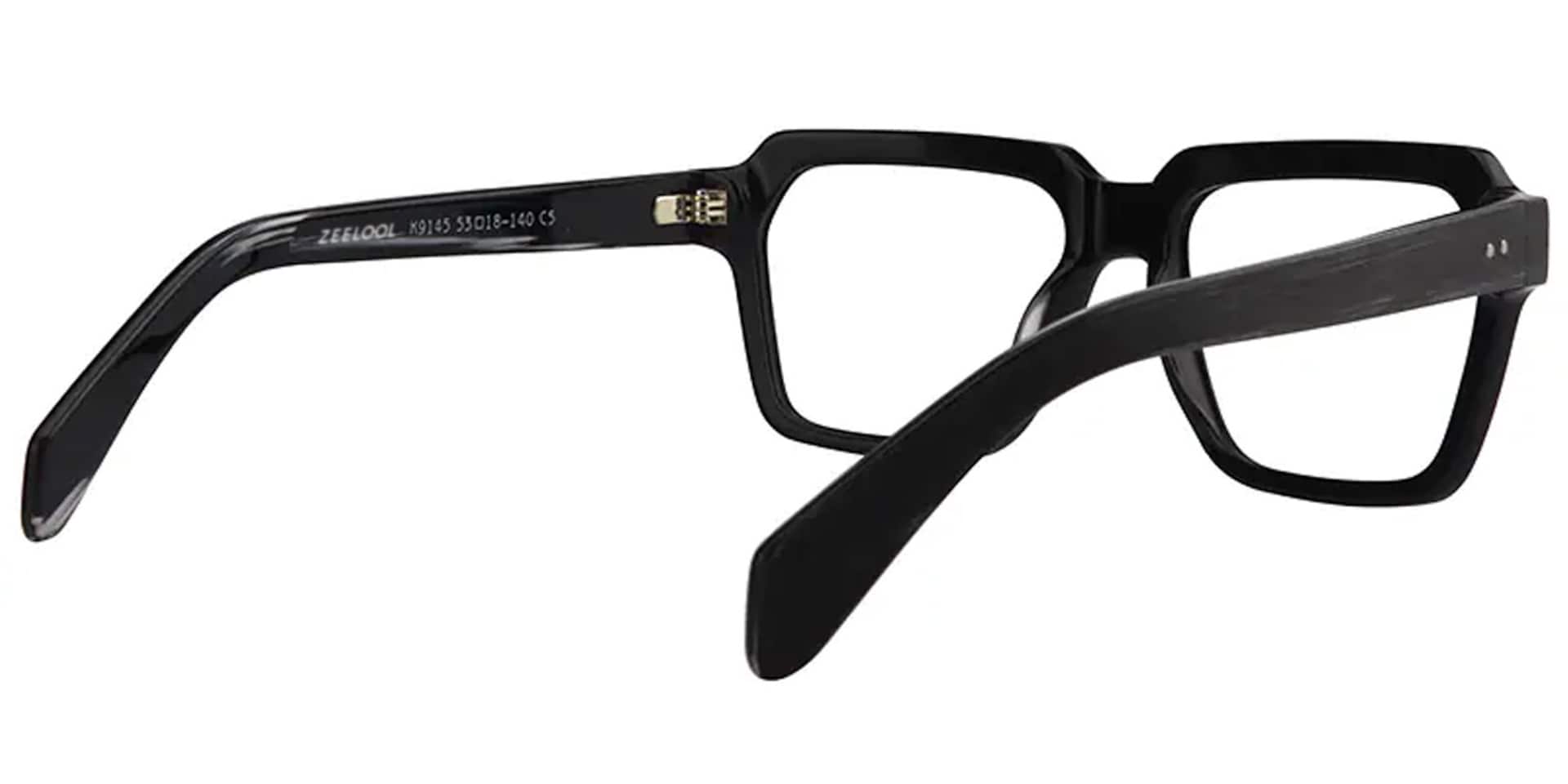 Richard Rectangle Eyeglasses with Black Matte Frames3