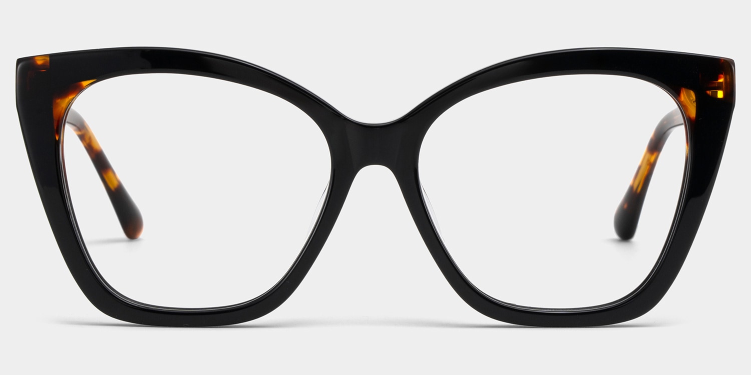 Kira Black Frame Glasses with Butterfly Frame Online | ZEELOOL1