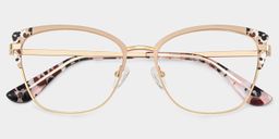 Mariana Rectangle Pink Glasses2