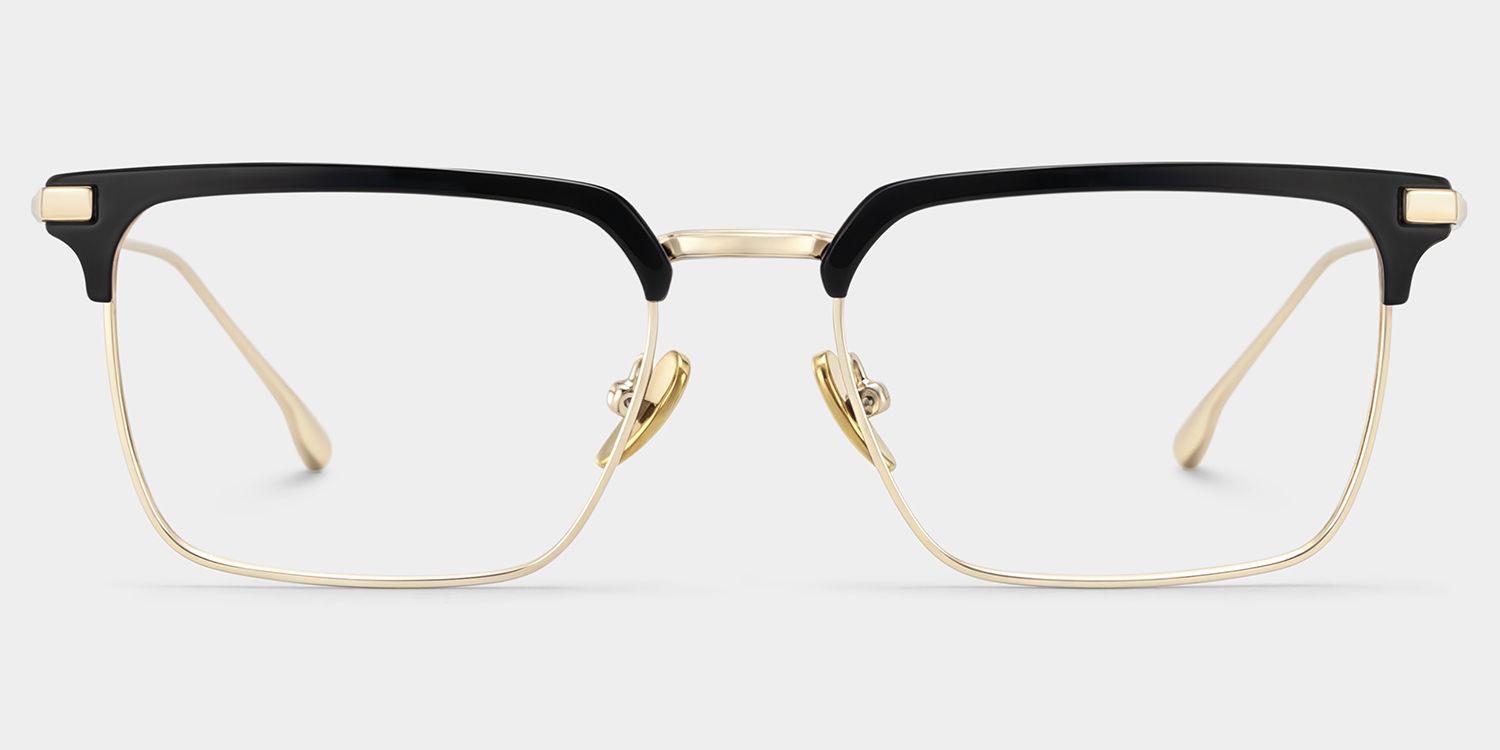 Addison Browline Black Metal Frames Glasses Online | ZEELOOL1