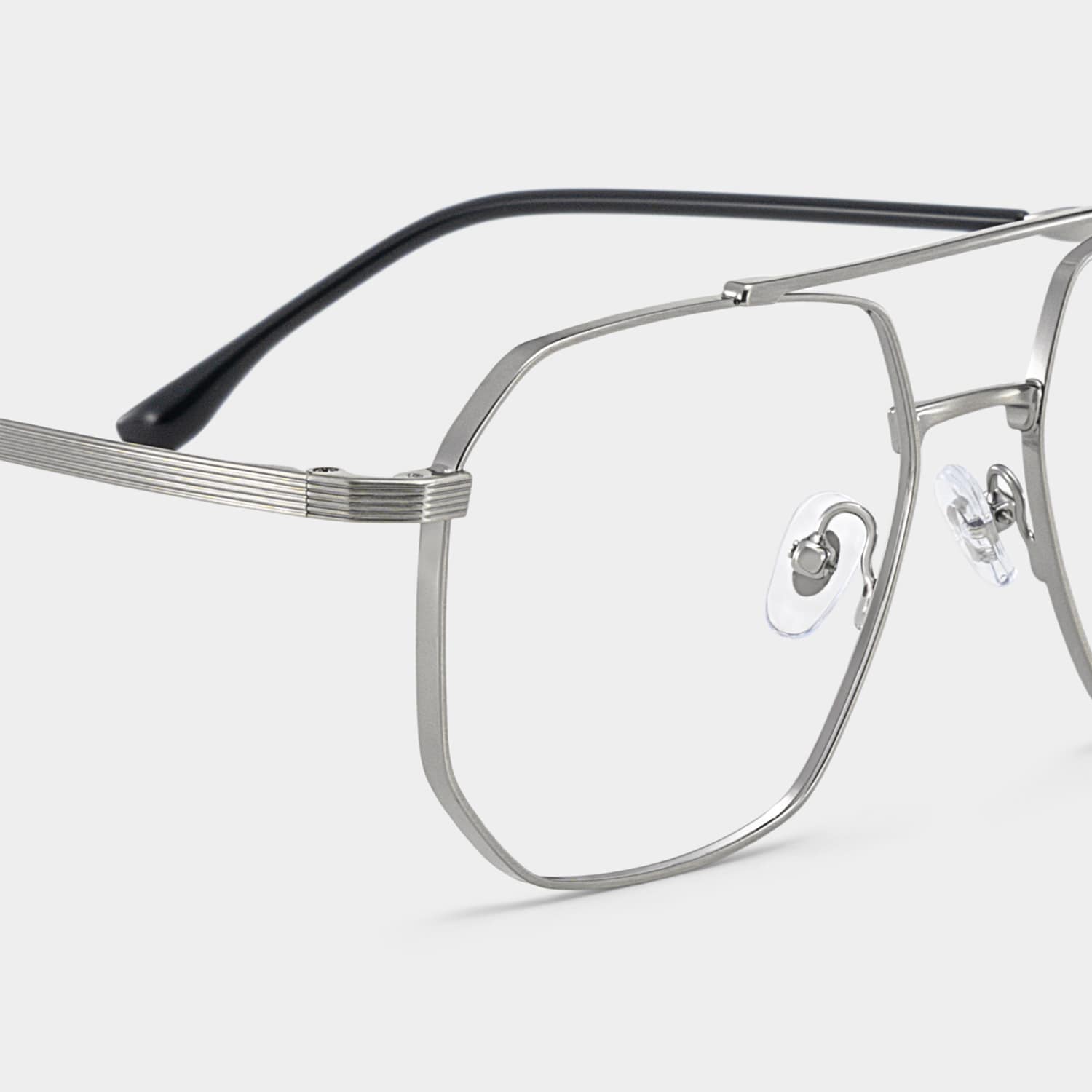 Logan Aviator Silver Glasses5