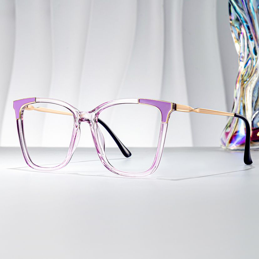 Roshavia Purple Square Glasses