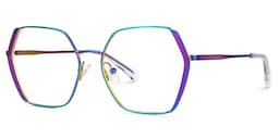 Belen Geometric Iridescent Glasses2