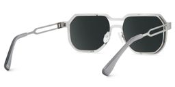 Hype Silver Geometric Sunglasses5