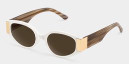 Havana White Brown Cat eye Sunglasses2