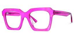 Rochester Square Rose Red Glasses1