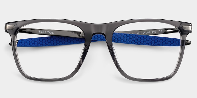 Stable Gray Frame Glasses with Rectangle Frame Online | ZEELOOL2