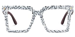 Pierre Square Pattern Glasses1