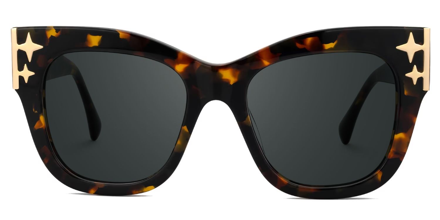 Minfia Square Tortoise Sunglasses for Women & Men | ZEELOOL0