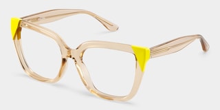 Mirta Square Champagne Yellow Glasses3