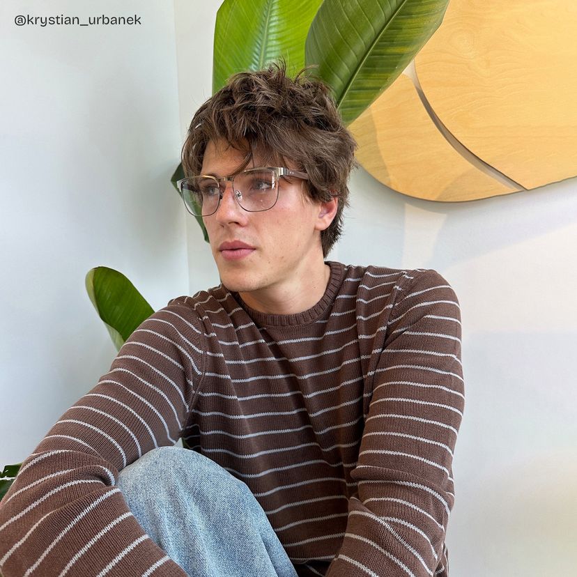 Luke Browline Silver Glasses