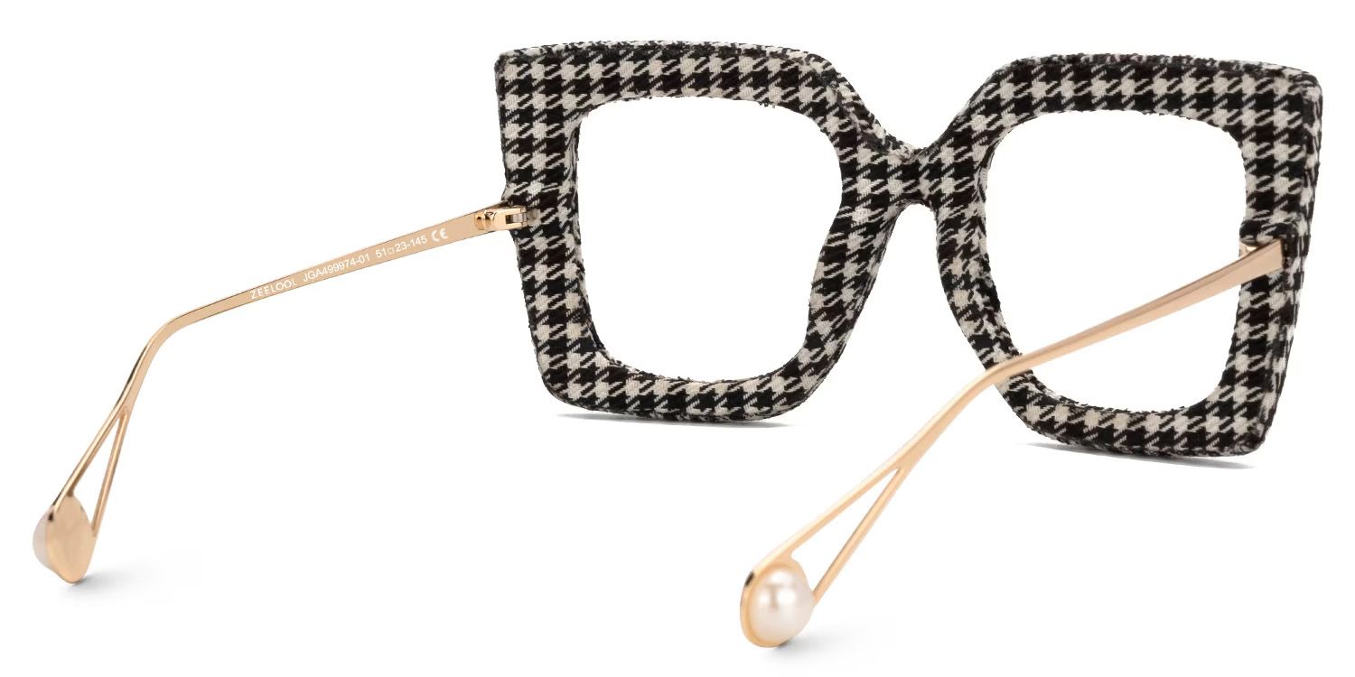 Latanya Two-Tone Eyeglasses with Square Shape | Zeelool Optical3