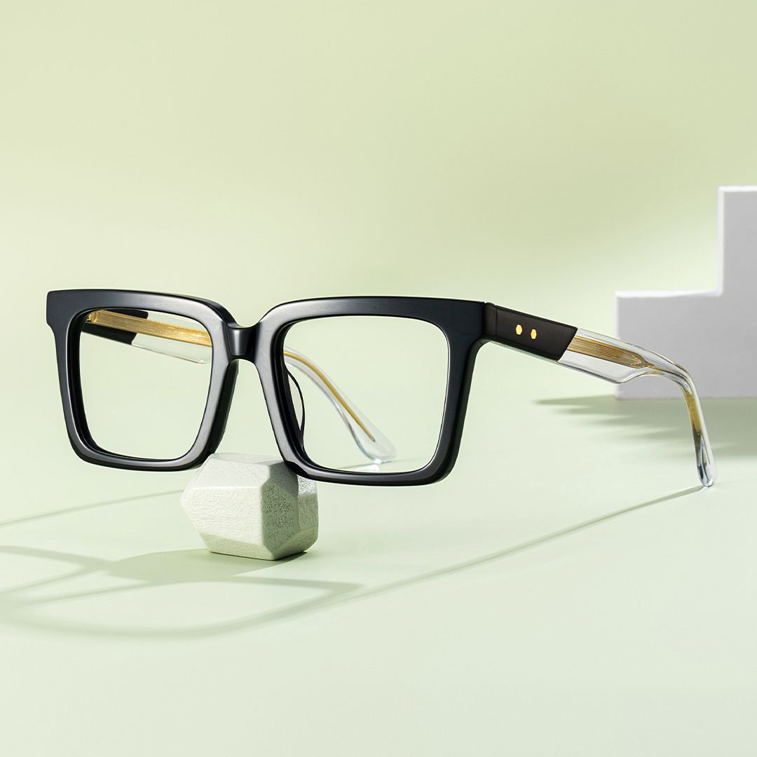 Black Square Frame Glasses - Hattie on Sale | Zeelool0