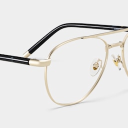 Calvin Aviator Gold Glasses6
