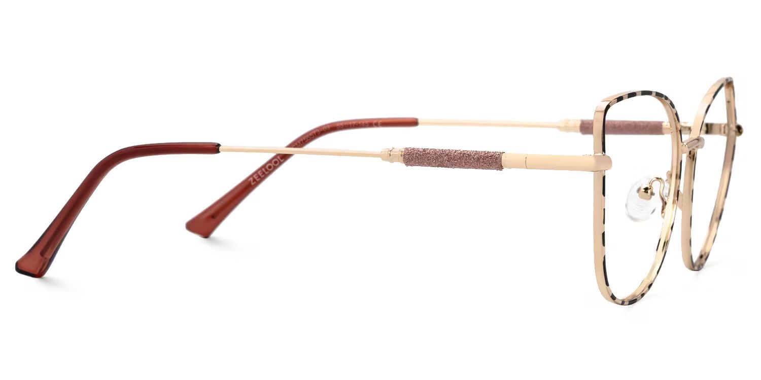 Seisay Eyeglasses in Black-Gold Cateye Design | Zeelool2