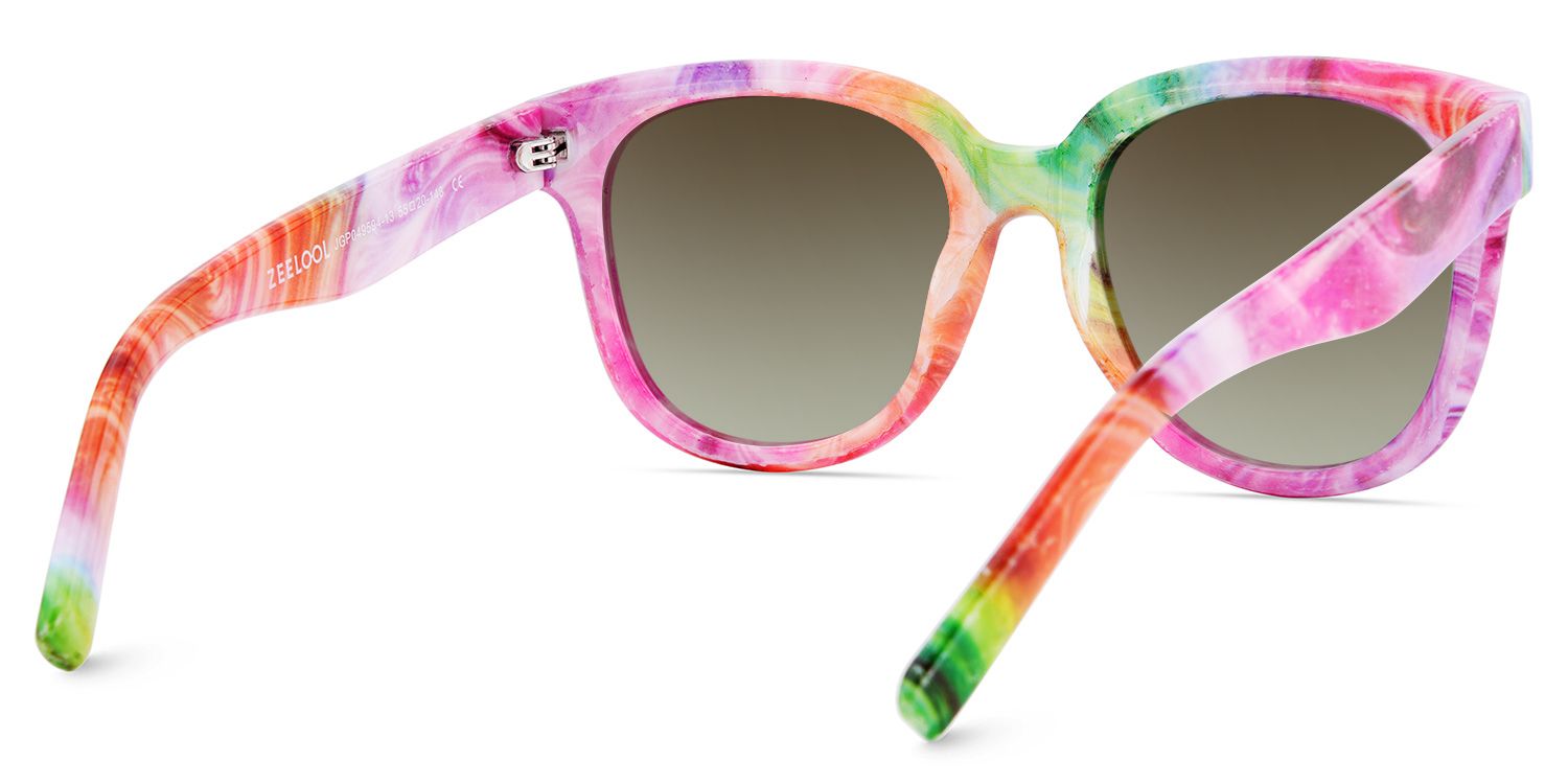 Multicolor Square Frame Glasses - Harrell on Sale | Zeelool4