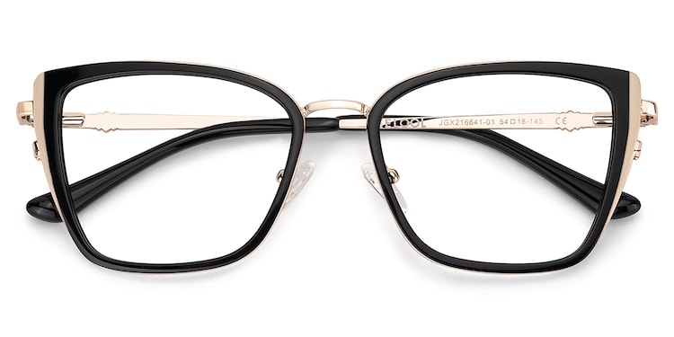 Juniper Rectangle Black Glasses