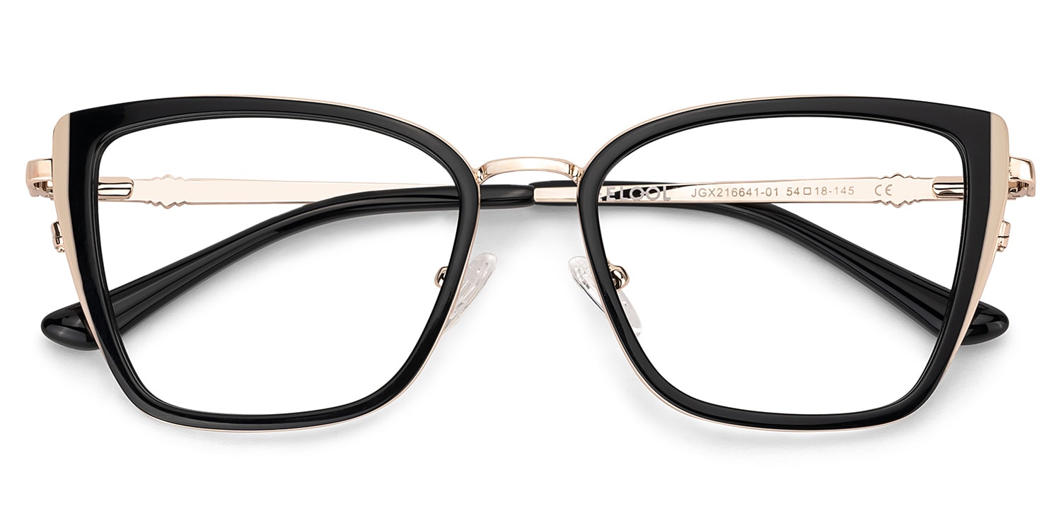 Juniper Rectangle Black Glasses4