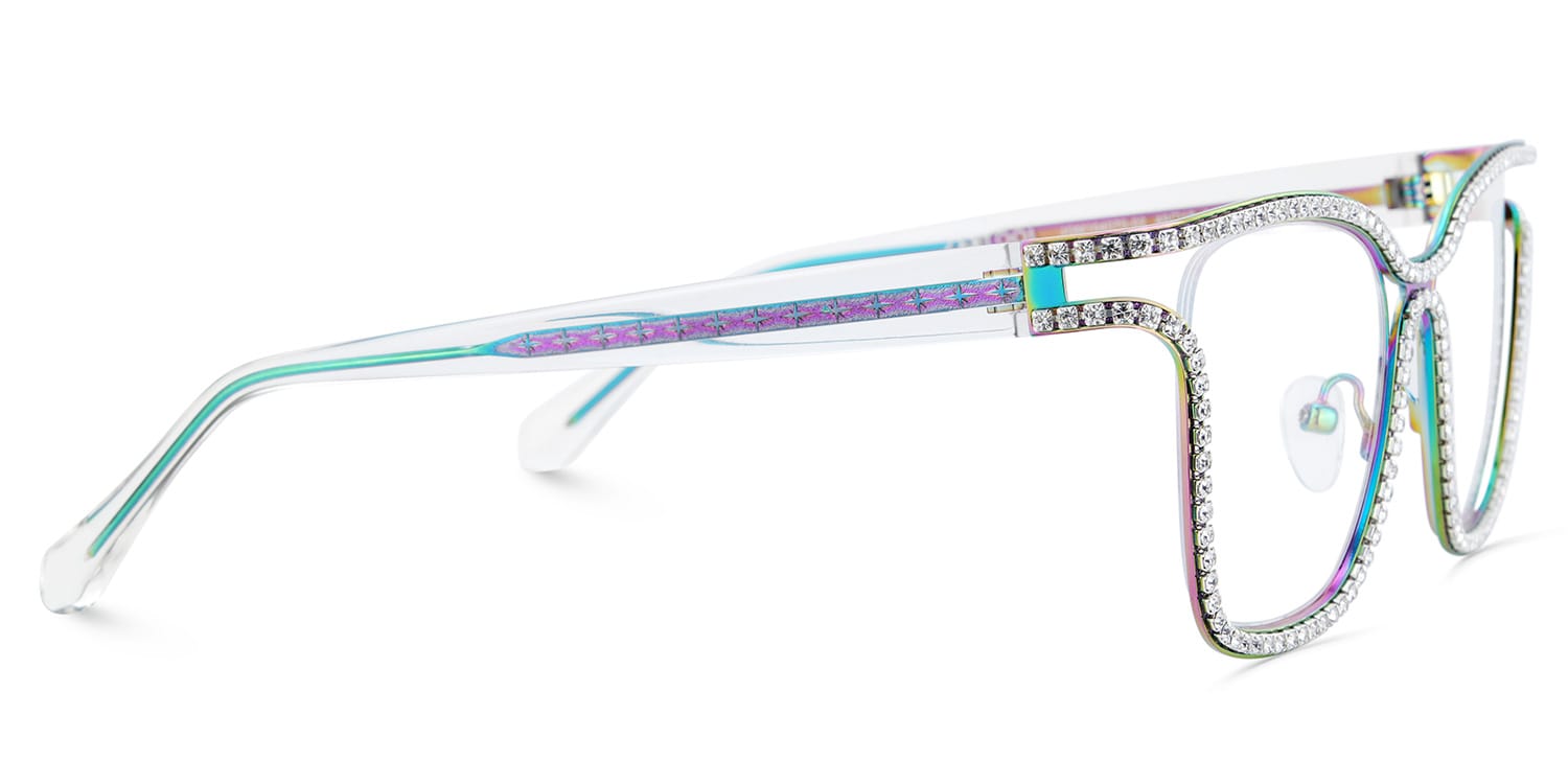 Shine Square Iridescent Glasses5