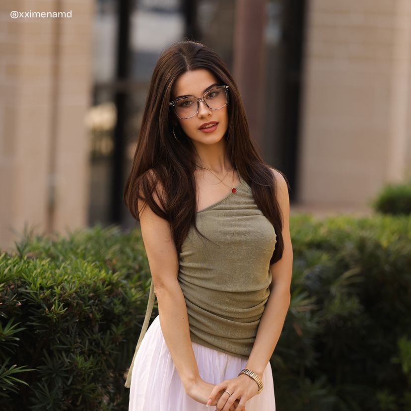 Jacqui Floral Square Glasses