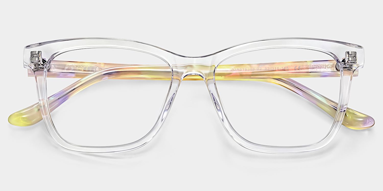 Faith Healing Glasses - Clear Rectangle Acetate Frames | ZEELOOL2