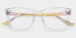 Faith Clear Rectangle Glasses2