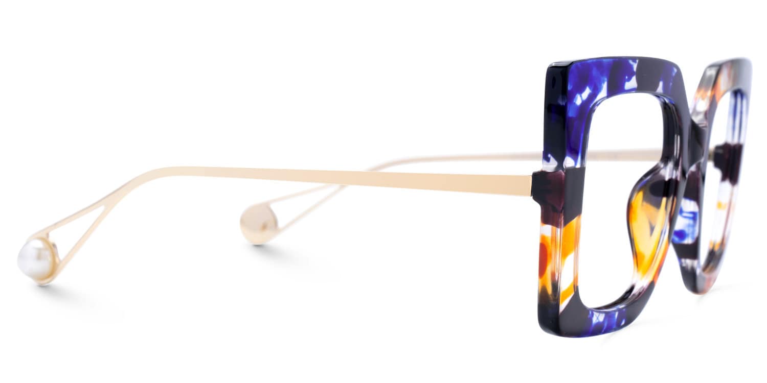 Qatar Square Blue/Black Glasses2