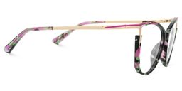 Yomary Cateye Green-Floral Glasses2