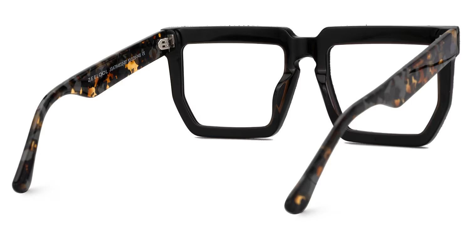 Rectangle Daniela Denim Blue Frame Glasses3