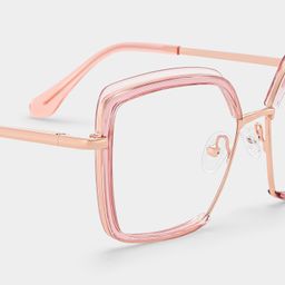 Cordaro Square Pink Glasses5