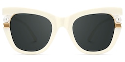 Pearl Cateye White Glasses0