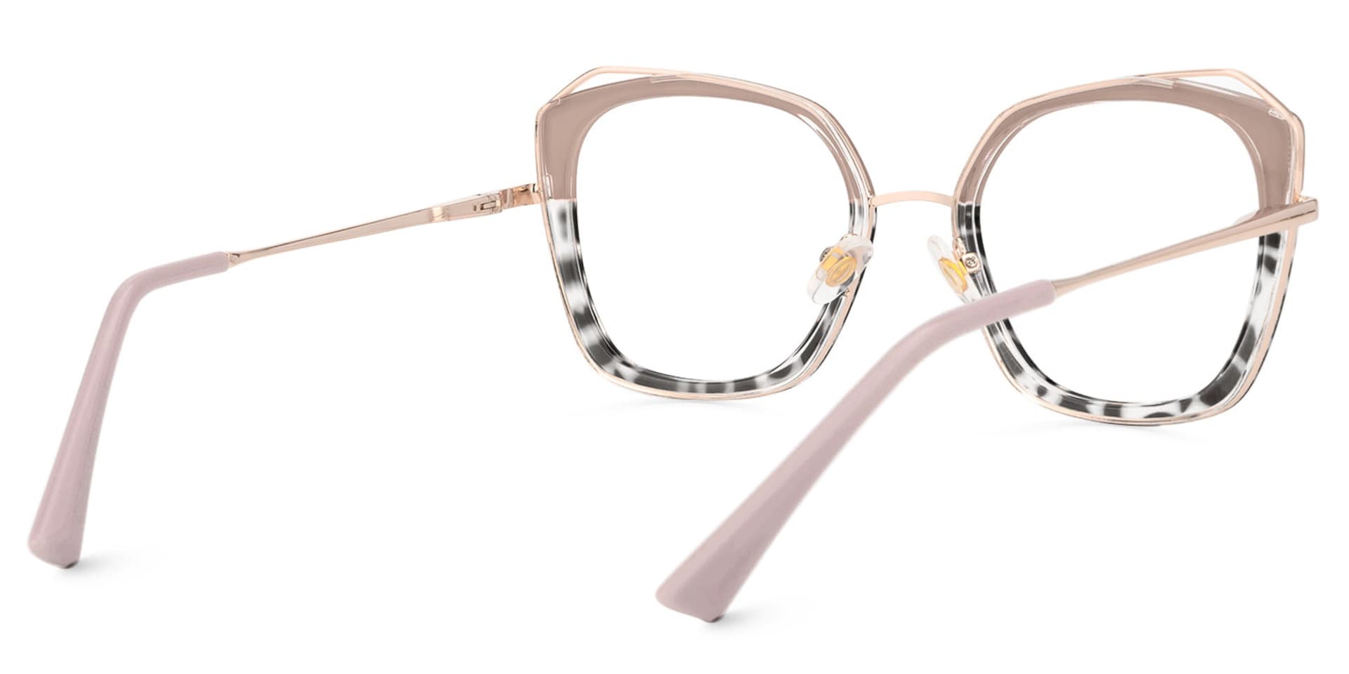 Bilal Square khaki Frame Glasses | Zeelool3