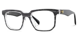 Keylin Rectangle Black Glasses3