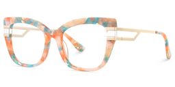 Kieran Floral Rectangle Glasses3