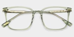 Zoe Square Green Glasses5